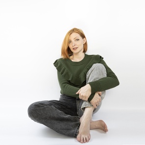 Джемпер с воланом FITA